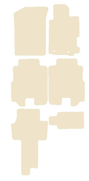 Honda FR-V 2004-2009 Beige Luxury Velour Tailored Car Mats NV HITECH