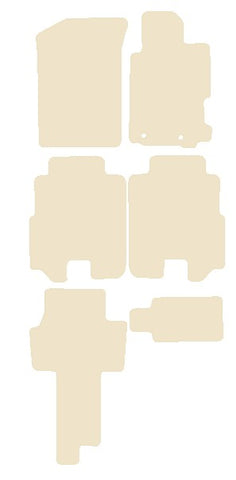 Honda FR-V 2004-2009 Beige Luxury Velour Tailored Car Mats NV HITECH