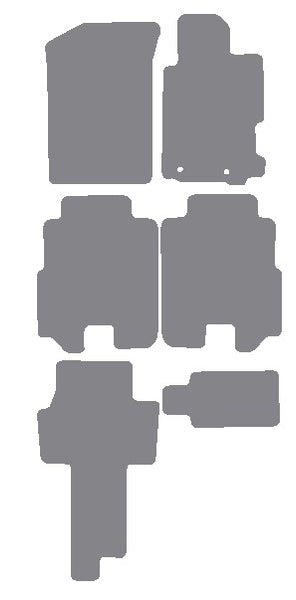 Honda FR-V 2004-2009 Grey Premium Carpet Tailored Car Mats NV HITECH