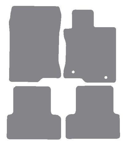 Honda Accord 4dr 2008-2012 Grey Premium Carpet Tailored Car Mats NV HITECH