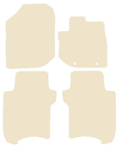 Honda Jazz 2008-2014 Beige Luxury Velour Tailored Car Mats NV HITECH