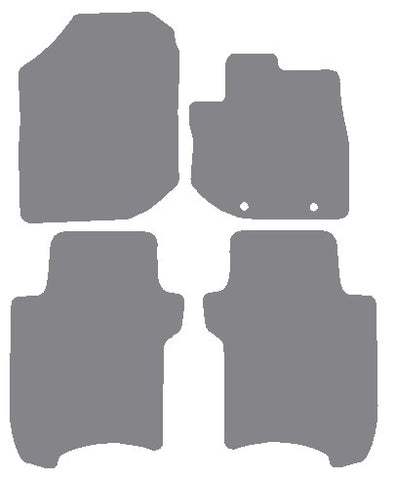 Honda Jazz 2008-2014 Grey Premium Carpet Tailored Car Mats NV HITECH