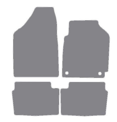 Hyundai i10 2008-2009 Grey Premium Carpet Tailored Car Mats NV HITECH