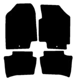 Hyundai i20 (Single Fixing) 2009-2010 Black Premium Carpet Tailored Car Mats NV HITECH