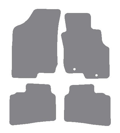 Hyundai i30 2007-2009 Grey Premium Carpet Tailored Car Mats NV HITECH
