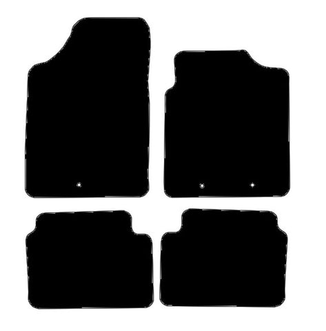 Hyundai i10 2009-2013 Black Premium Carpet Tailored Car Mats NV HITECH