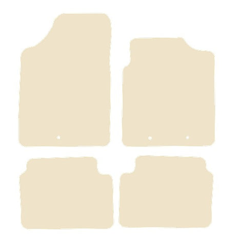 Hyundai i10 2009-2013 Beige Luxury Velour Tailored Car Mats NV HITECH