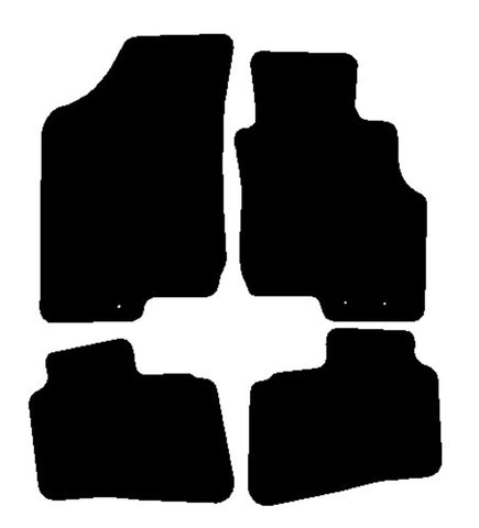 Hyundai i30 2009-2012 Black Tailored Carpet Car Mats NV HITECH
