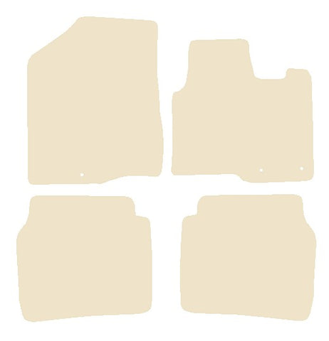 Hyundai Santa Fe (5 Seater) 2010-2012 Beige Luxury Velour Tailored Car Mats NV HITECH