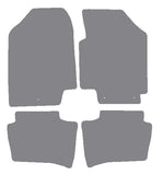 Hyundai i20 (2 Fixings) 2010-2014 Grey Premium Carpet Tailored Car Mats NV HITECH