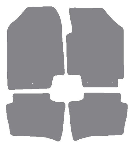 Hyundai i20 (2 Fixings) 2010-2014 Grey Premium Carpet Tailored Car Mats NV HITECH