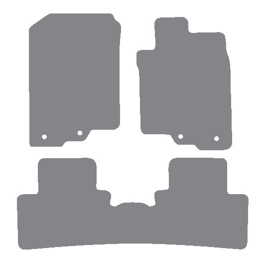 Honda Insight Hatchback 2009-2014 Grey Premium Carpet Tailored Car Mats NV HITECH