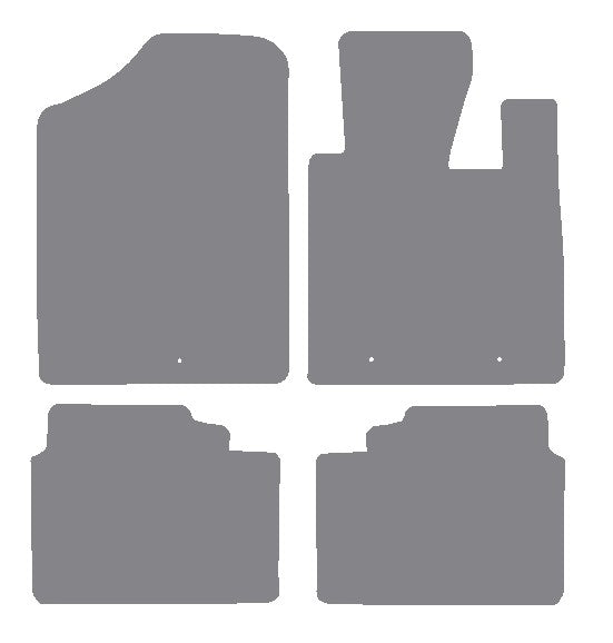 Hyundai Veloster 2012 onwards Grey Premium Carpet Tailored Car Mats NV HITECH