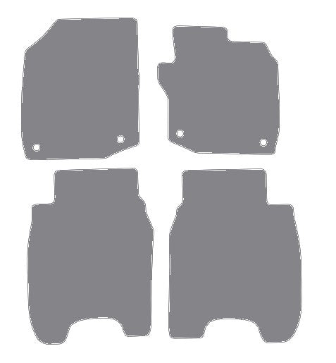 Honda Civic 5dr Petrol 2012-2015 Grey Premium Carpet Tailored Car Mats NV HITECH
