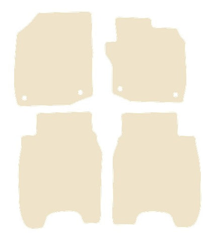 Honda Civic 5dr Petrol 2012-2015 Beige Luxury Velour Tailored Car Mats NV HITECH