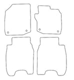 Honda Civic (PETROL + 2.2 DIESEL) 2012-2015 Tailored VS Rubber Car Mats