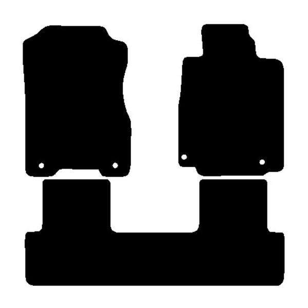 Honda CR-V 2012-2016 Black Tailored Carpet Car Mats NV HITECH