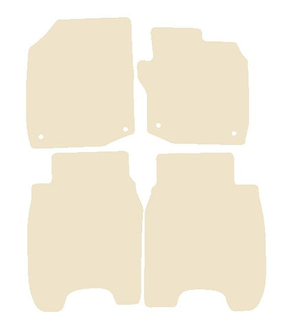 Honda Civic 5dr Diesel 2012-2015 Beige Luxury Velour Tailored Car Mats NV HITECH