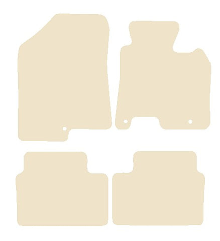 Hyundai i30 2012-2017 Beige Luxury Velour Tailored Car Mats NV HITECH