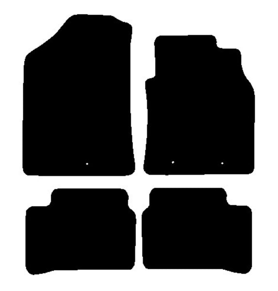 Hyundai i10 2013-2019 Black Premium Carpet Tailored Car Mats NV HITECH