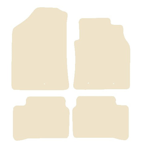 Hyundai i10 2013-2019 Beige Luxury Velour Tailored Car Mats NV HITECH