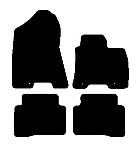 Hyundai Tucson 2015-2018 Black Premium Carpet Tailored Car Mats NV HITECH