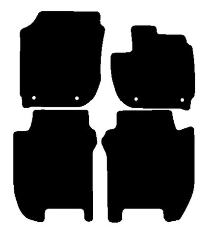 Honda Jazz Manual 2015-2020 Black Luxury Velour Tailored Car Mats NV HITECH