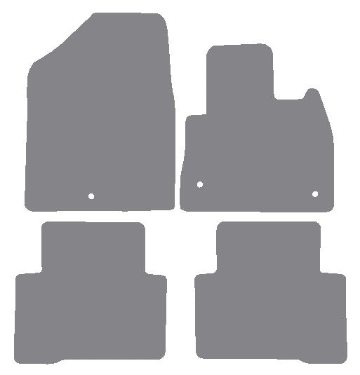 Hyundai Santa Fe (5 Seater) 2012-2018 Grey Premium Carpet Tailored Car Mats NV HITECH