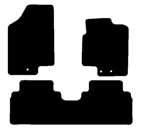 Hyundai ix20 2011-2019 Black Tailored Carpet Car Mats NV HITECH