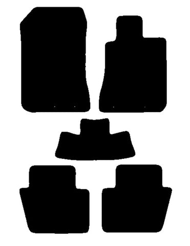 Honda Legend 2004-2012 Black Premium Carpet Tailored Car Mats NV HITECH