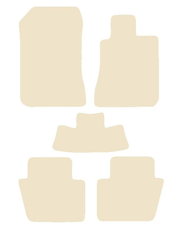 Honda Legend 2004-2012 Beige Luxury Velour Tailored Car Mats NV HITECH