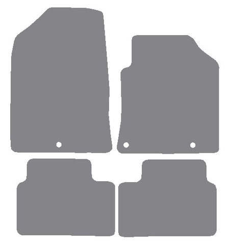 Hyundai i30 2017 onwards Grey Premium Carpet Tailored Car Mats NV HITECH