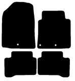 Hyundai Ioniq 2016 onwards Black Luxury Velour Tailored Car Mats NV HITECH