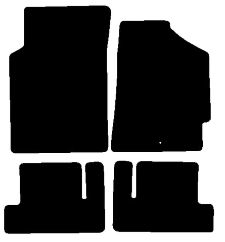 Honda CRX JDM 1987-1992 Black Luxury Velour Tailored Carpet Car Mats NV HITECH