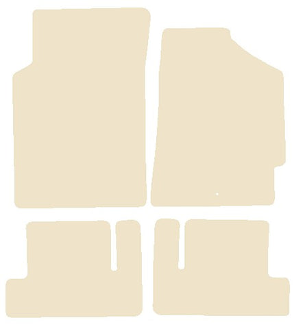 Honda CRX JDM 1987-1992 Beige Luxury Velour Tailored Carpet Car Mats NV HITECH