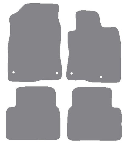 Honda Civic 5dr 2017 onwards Grey Premium Carpet Tailored Car Mats NV HITECH