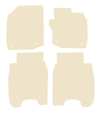 Honda Civic 5dr 2015-2017 Beige Luxury Velour Tailored Car Mats NV HITECH