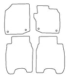 Honda Civic 5dr 2015-2017 Tailored VS Rubber Car Mats