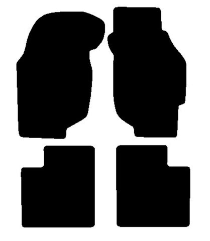 Honda Concerto 1989-1995 Black Premium Carpet Tailored Car Mats NV HITECH