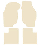 Honda Concerto 1989-1995 Beige Luxury Velour Tailored Car Mats NV HITECH