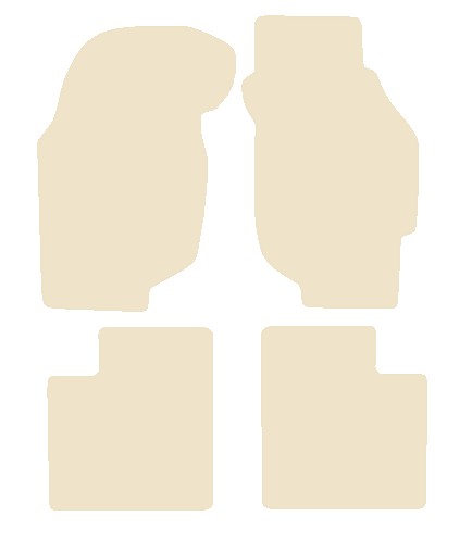 Honda Concerto 1989-1995 Beige Luxury Velour Tailored Car Mats NV HITECH