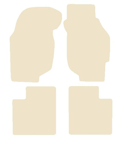 Honda Concerto 1989-1995 Beige Luxury Velour Tailored Car Mats NV HITECH