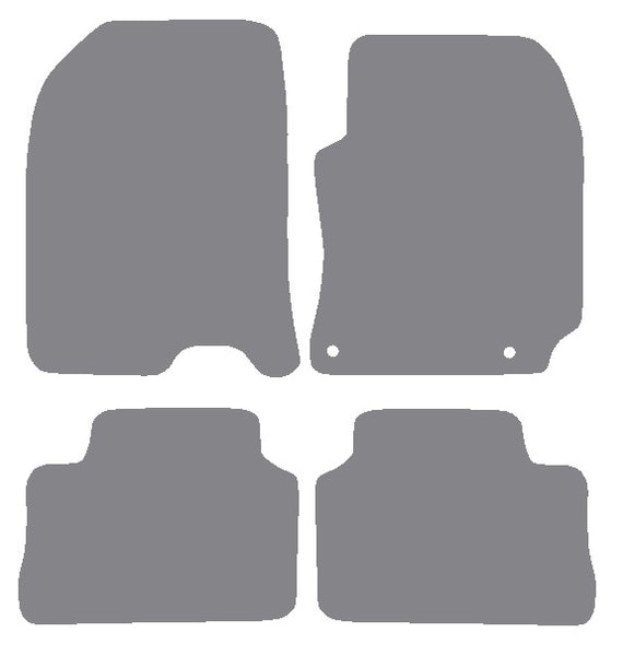 Hyundai Kona 2017-2023 Grey Premium Carpet Tailored Car Mats NV HITECH