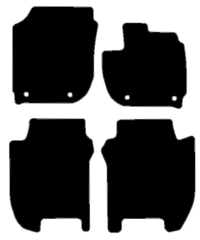 Honda Jazz Automatic 2015-2020 Black Luxury Velour Tailored Car Mats NV HITECH