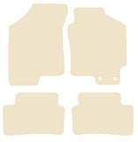 Hyundai Coupe SIII Facelift 2007-2009 Beige Luxury Velour Tailored Car Mats NV HITECH