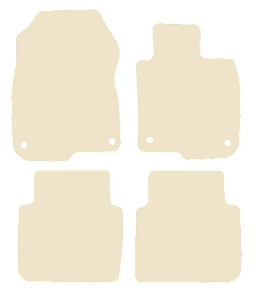 Honda CR-V 2017-2023 Beige Luxury Velour Tailored Car Mats NV HITECH