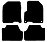 Hyundai Kona Electric 2017-2023 Black Premium Carpet Tailored Car Mats NV HITECH