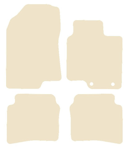 Hyundai Bayon 2021 onwards Beige Luxury Velour Tailored Carpet Car Mats NV HITECH