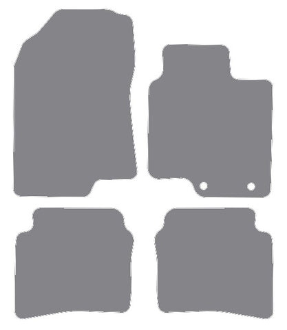 Hyundai Bayon 2021 onwards Grey Luxury Velour Tailored Carpet Car Mats NV HITECH