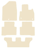 Hyundai Santa Fe (7 Seat) 2012-2018 Beige Luxury Velour Tailored Carpet Car Mats NV HITECH